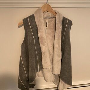 Anthropologie Amadi faux fur vest